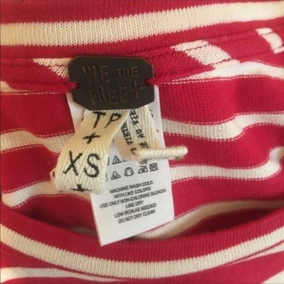 We The Free Madness Stripe Muscle Tank Oversized Fit Size XS - Picture 4 of 4